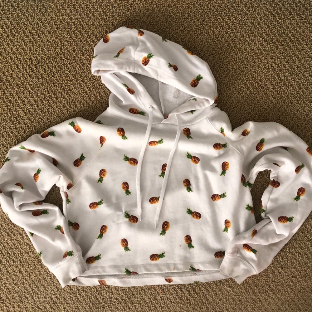 Pineapple Cropped Hoodie